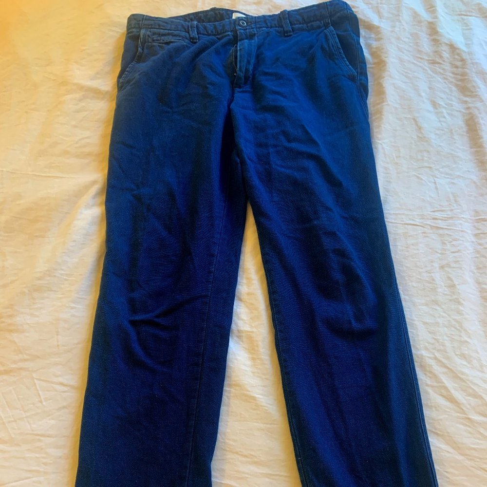 Gap Indigo Vintage Slim Pants 34x32 Cotton